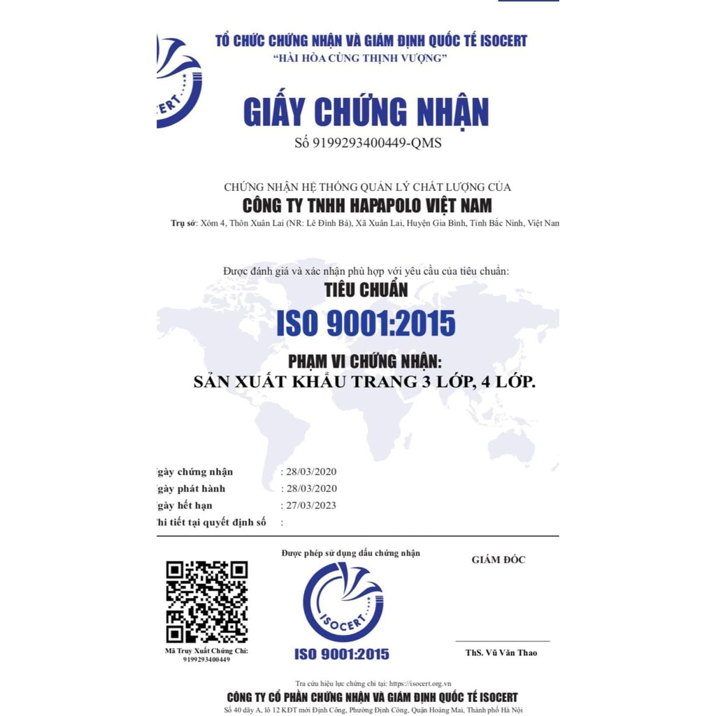 [50 chiếc] Khẩu trang y tế Hapapolo 4 lớp kháng khuẩn của người lớn 50 chiếc | BigBuy360 - bigbuy360.vn