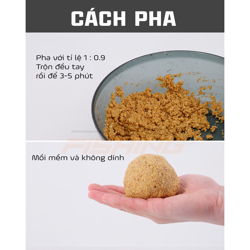 Mồi câu cá chép cực nhạy vị sữa thơm, Sữa Chép HUA 350g