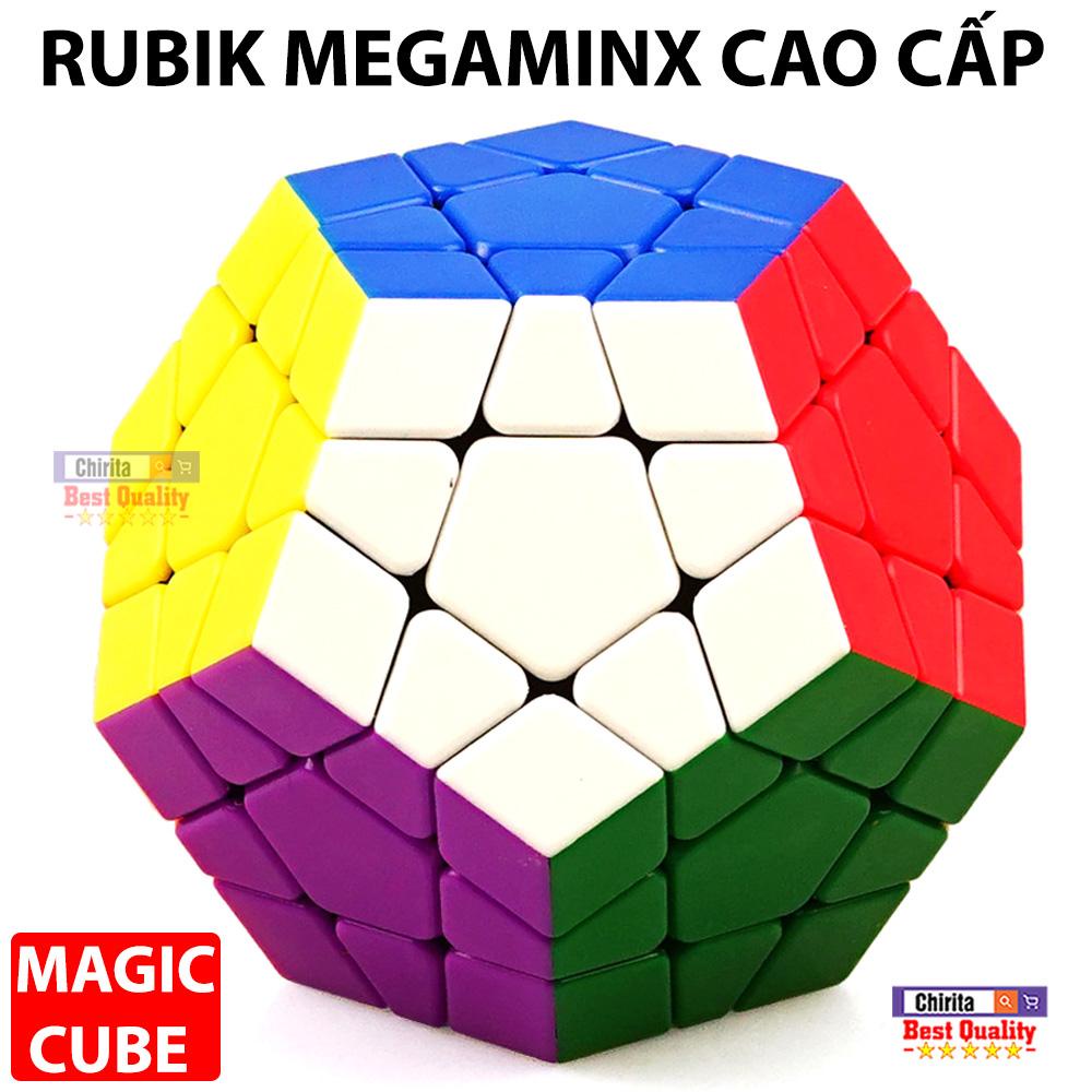 Rubik Megaminx Stickerless Không Viền Cao Cấp - Đồ Chơi Phát Triển Trí Tuệ NO.8888