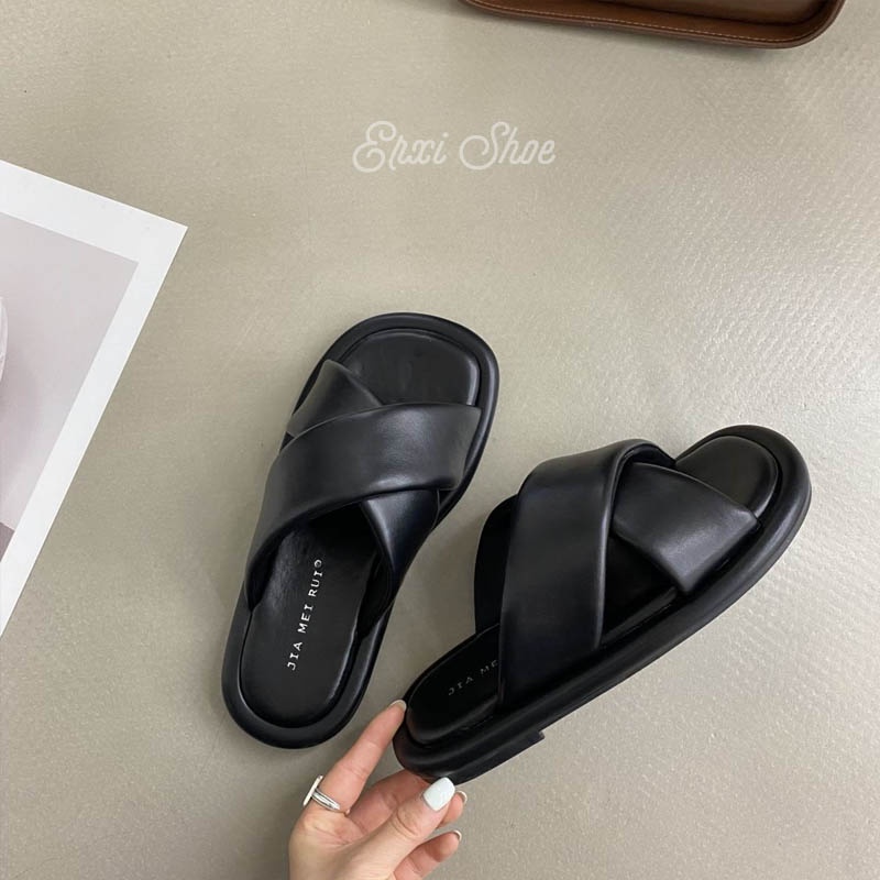 Dép Quai Chéo Thời Trang Nữ Tính