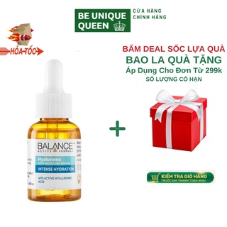 Tinh Chất Serum Dưỡng Ẩm Balance Hyaluronic Deep Moisturizing 30ml B5 Chính Hãng Anh Quốc