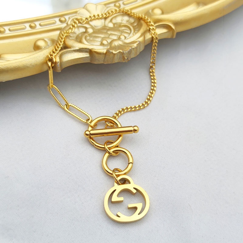 Vòng Tay Thép Titan Cao Cấp Thiết Kế Tinh Tế Phong Cách Âu Mỹ 18K OT Chống Nước Chống Mồ Hôi Không Phai Màu