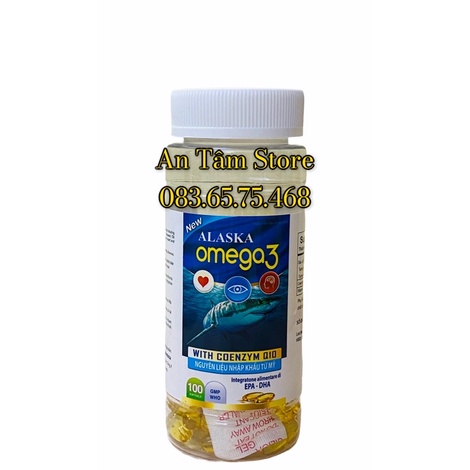 Viên uống Alaska Omega 3  Giúp bổ sung acid béo không no cần thiết cho cơ thể.