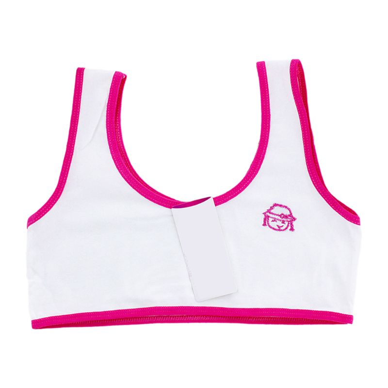 Áo Lót Croptop Hai Dây Bản Rộng Thêu Họa Tiết Hoạt Hình Cho Bé Gái 6 Tuổi