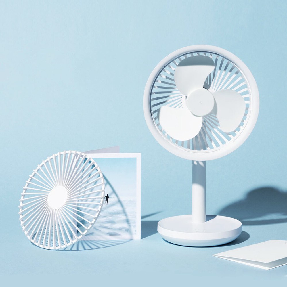 Quạt Để Bàn Thông Minh XIAOMI SOLOVE F5 desktop fan và quạt DRAPOW DF01 mini có đèn led cho văn phòng gia đình nhỏ gọn