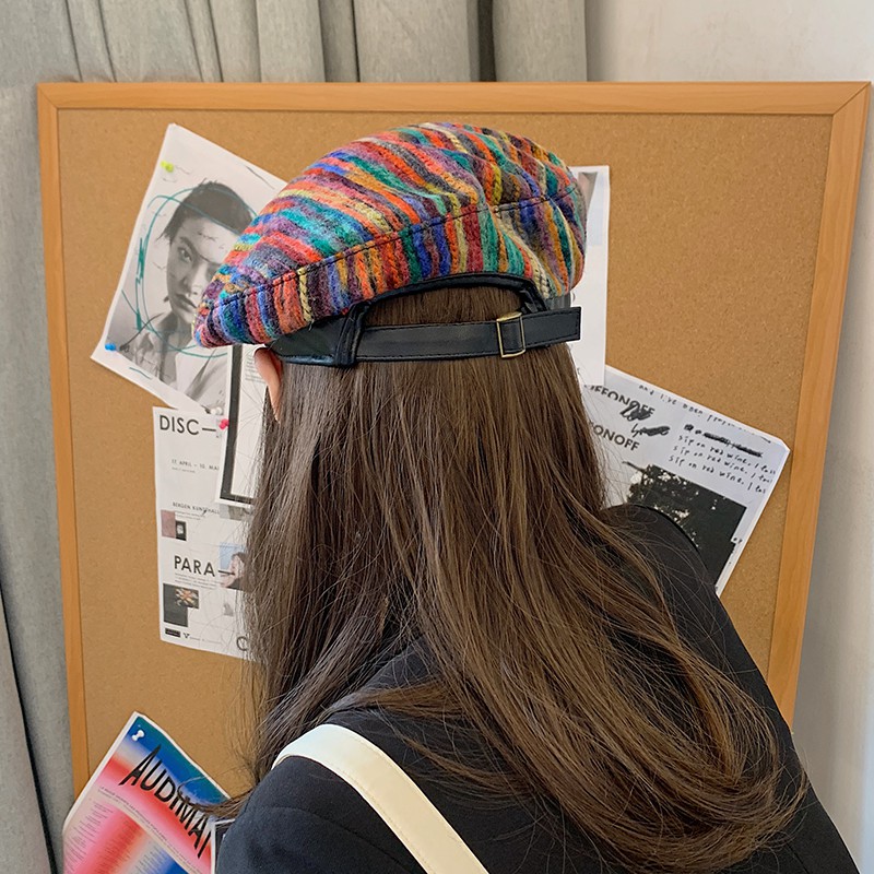 Mũ nồi MG STUDIO bằng len phong cách retro xinh xắn cho nữ