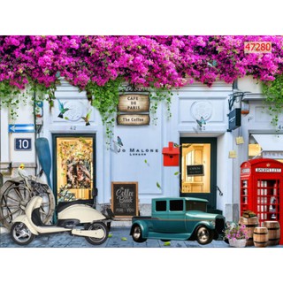 tranh dán quán cafe,trà sữa tranh 3D trang trí