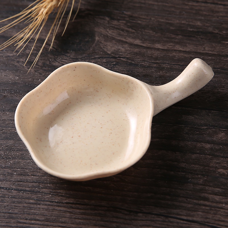 Chén đựng gia vị, nước chấm lúa mạch có cán cầm tiện lợi -TapHoaXanh-93