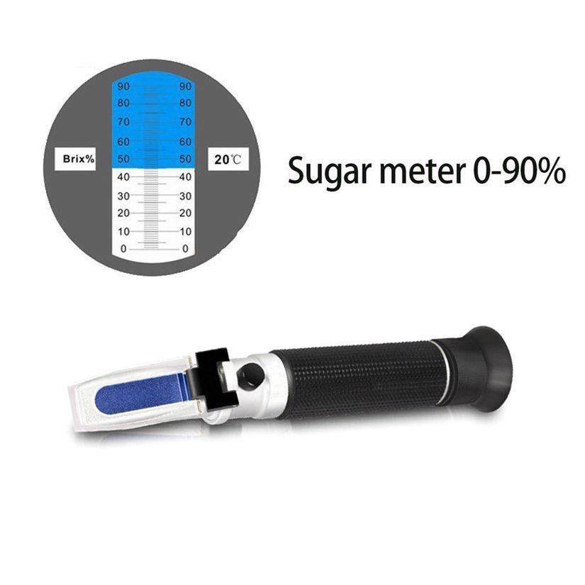 home☆LYT-390 Portable Handheld Design 0-90% Honey Sugar Solution Brix Refractometer