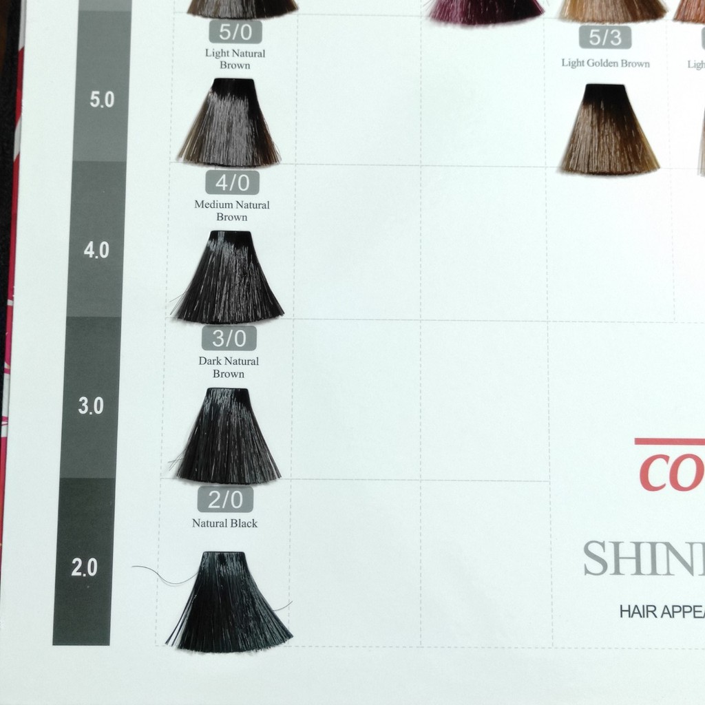[2.0-7.4]Màu Nhuộm Tóc Colorline Shine chuẩn tông cho salon 100ml