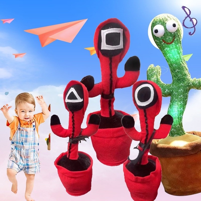Đồ chơi nhồi bông hình cây xương rồng nhảy múa 120 nhạc vui nhộn