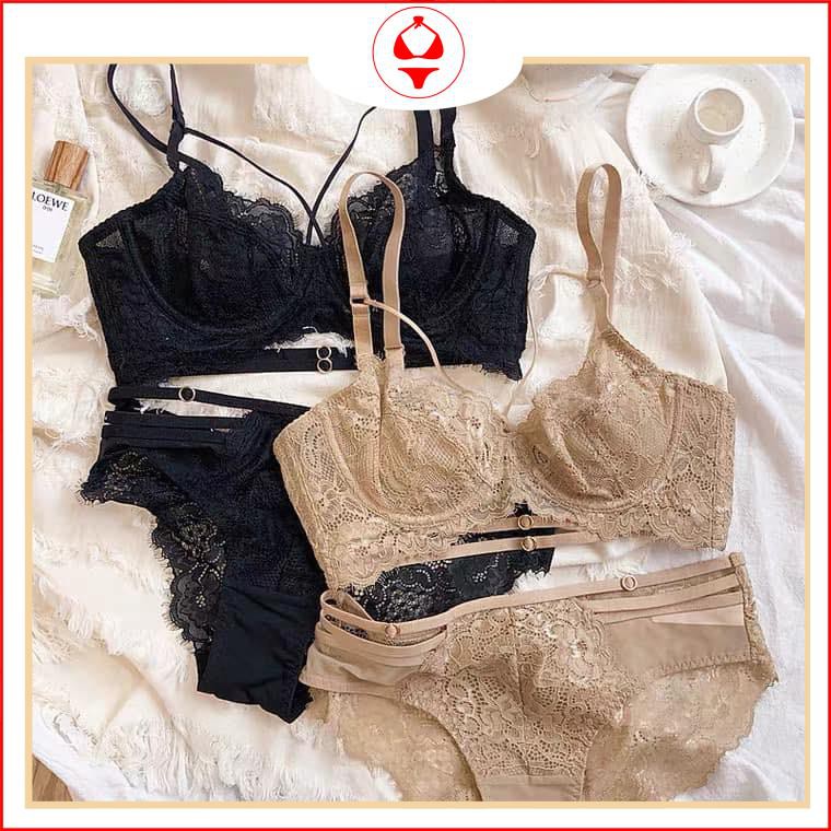 Bộ đồ lót  SEXY ,set đồ lót charm khuy Yolo bra không mút có gọng ren cao cấp quyến rũ C264 | BigBuy360 - bigbuy360.vn