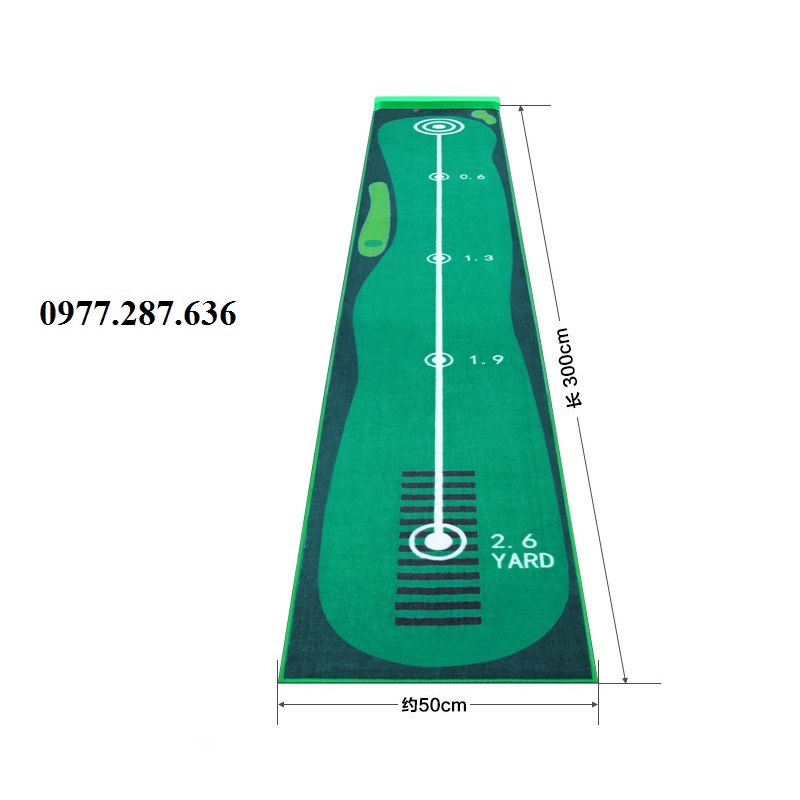 Thảm tập đánh golf Putting Mat PGM trong nhà di động chất liệu thảm nhung mềm mịn bền đẹp cao cấp TT007