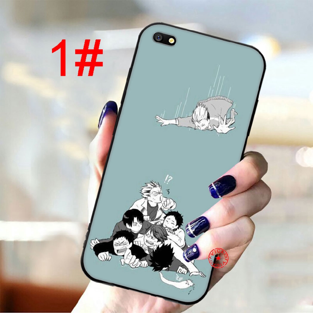 Ốp điện thoại họa tiết anime Haikyuu cho OPPO A3S A5S A7 A37 A39 A59 A73 A83 F1S F5 AX7 NEO 9