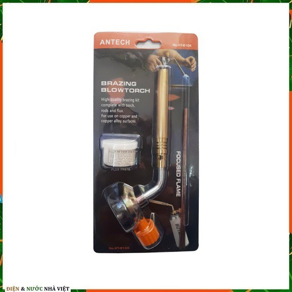 ĐÈN KHÒ GAS ĐẦU NHỎ KT-2104 ( THÍCH HỢP HÀN NỐI ỐNG ĐỒNG, GIA NHIỆT NÓNG CHẢY KIM LOẠI )