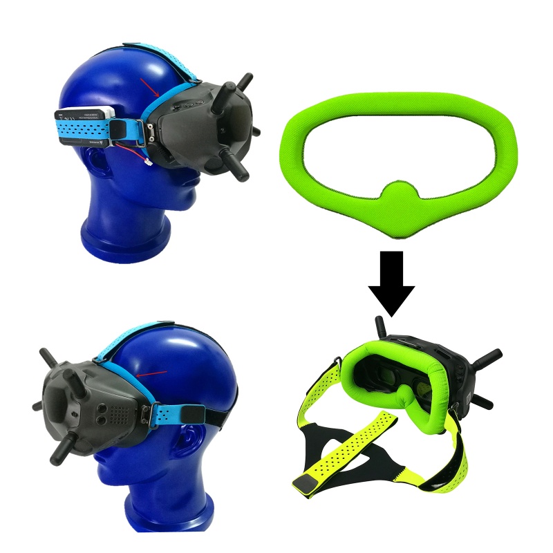 DJI Miếng Đệm Mắt Thân Thiện Với Da Thay Thế Cho Kính Thực Tế Ảo Kỹ Thuật Số FPV