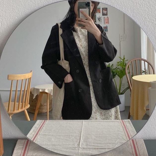 Áo Khoác Blazer Dài Tay Khoác Ngoài Kiểu Dáng Hàn Quốc / Áo Blazer Ulzzang Nhiều Màu (Hàng chuẩn loại 1, có ảnh thật)