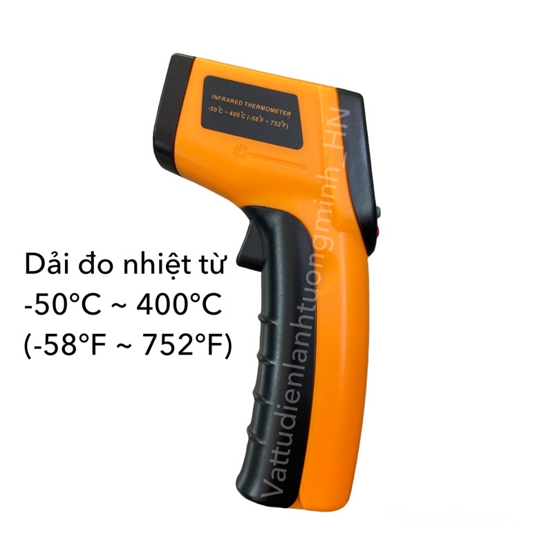 Súng đo nhiệt độ INFRARED dải đo -50°C ~400°C (-58°F ~ 752°F)