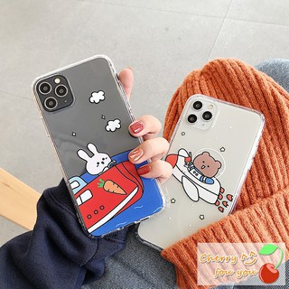 Ốp lung iphone Ốp Điện Thoại Iphone thỏ gấu hoa