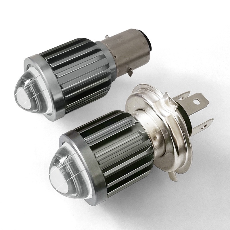 Đèn Pha Bi Cầu MiNi Lắp Vừa Cho Các Dòng Xe Chân H4(Pha Trắng Cos Vàng)