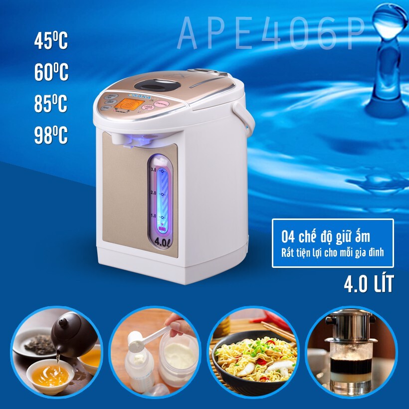 Bình thủy điện Osaka APE-406P - 4 lít