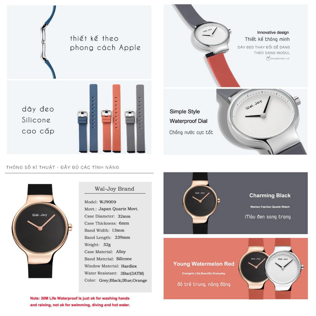(Sport Watch) Đồng Hồ Nữ Wal-Joy Style Apple – Thiết Kế Thông Minh + Hộp & Pin | BigBuy360 - bigbuy360.vn