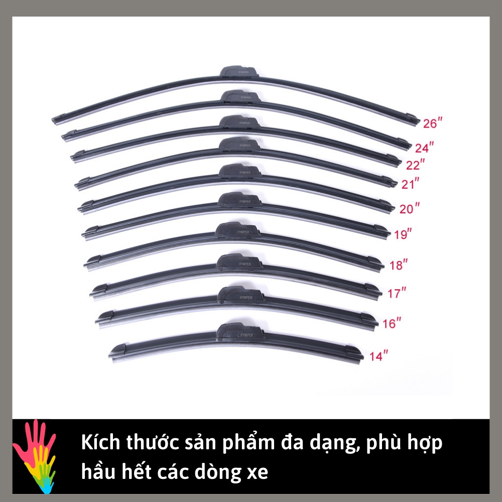 Gạt mưa ô tô morning i10 i20 City Innova Vios Ranger CRV