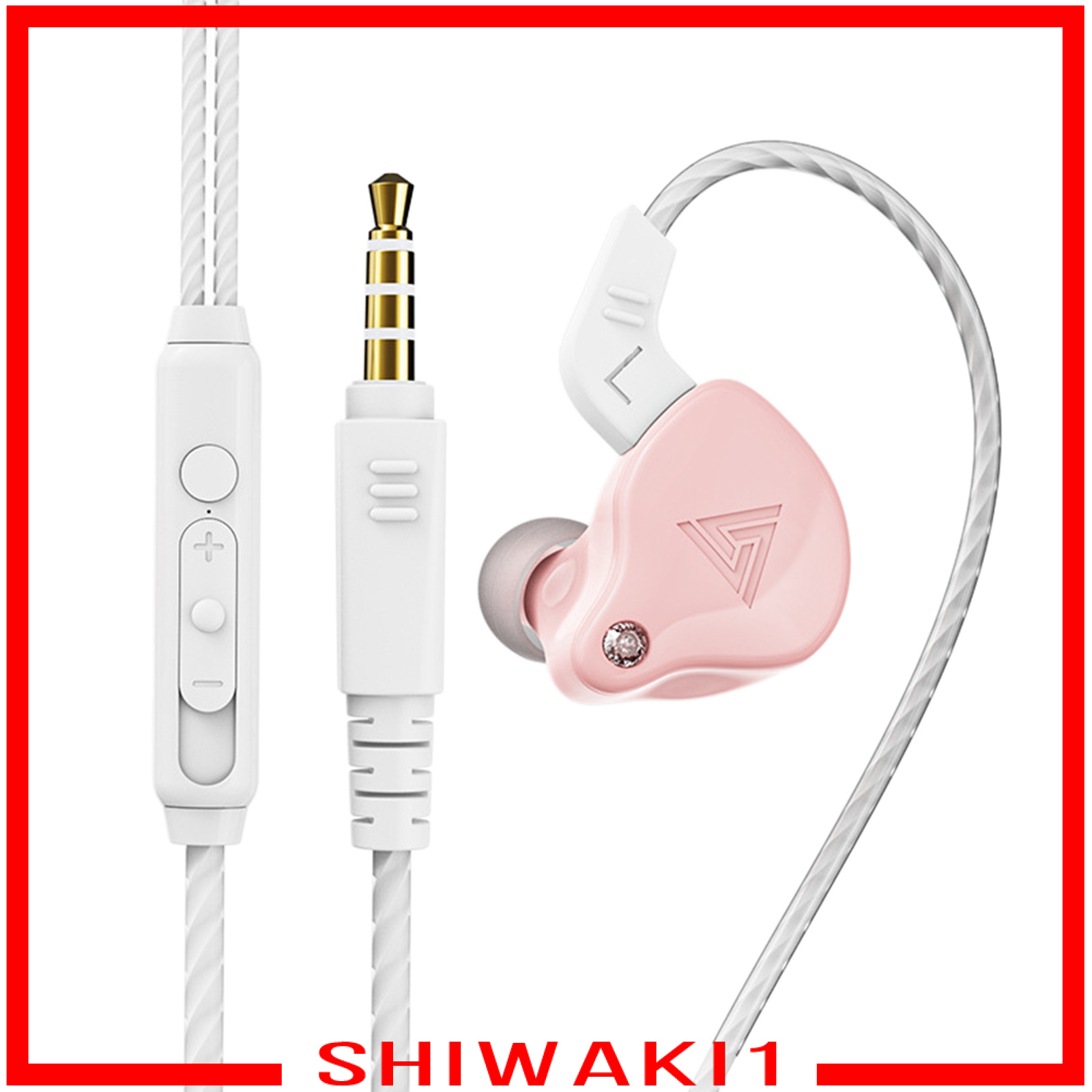 [SHIWAKI1]Earphones Wired Earbuds Enhanced HiFi Stereo Sound Noise Isolating 3.5mm Headphone in Ear with Microphone Clearer Calls, Lightweight