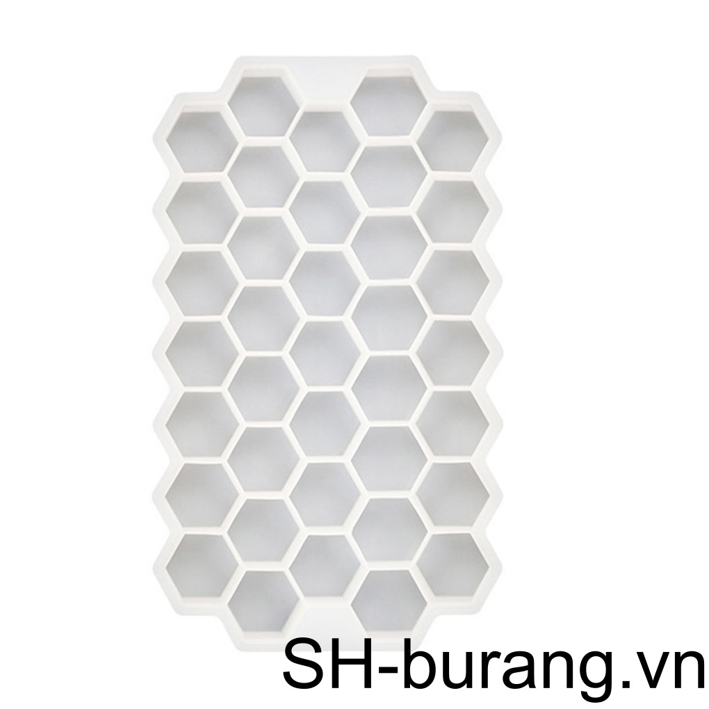 Khuôn Silicone Làm Đá Viên 37 Ngăn Hình Tổ Ong DIY