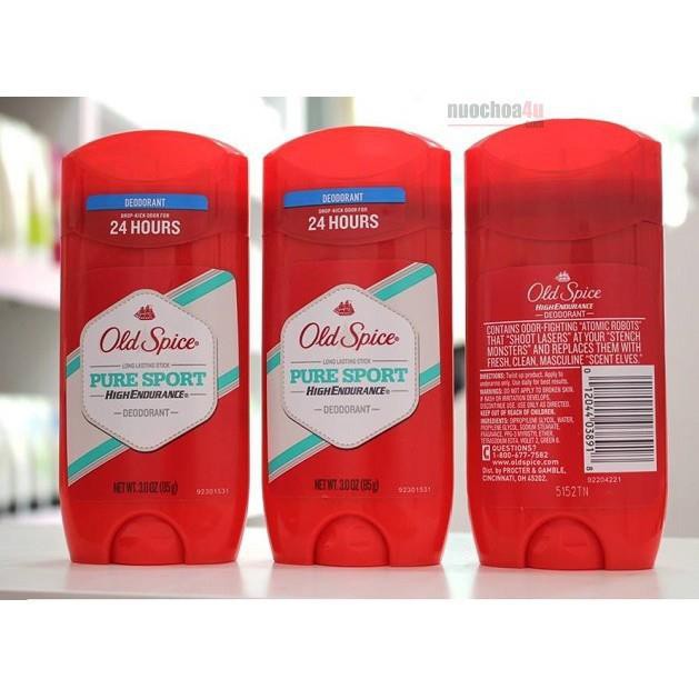 Lăn khử mùi Old Spice - Pure Sport High Endurance 85g