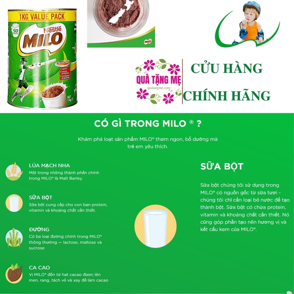 [XẢ KHO] Sữa Milo Nestlé, nội địa Úc -Tăng Sức Đề Kháng, Tăng Chiều Cao, Khỏe Mạnh cho cả gia đình