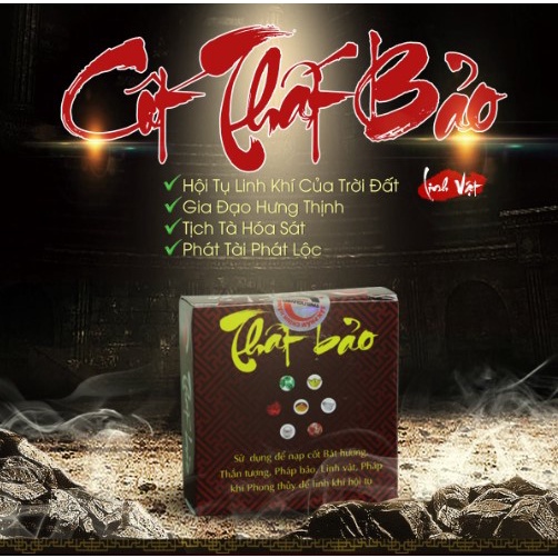Bộ cốt thất bảo nạp tượng Thần Tài, Thổ Địa, Linh vật phong thủy