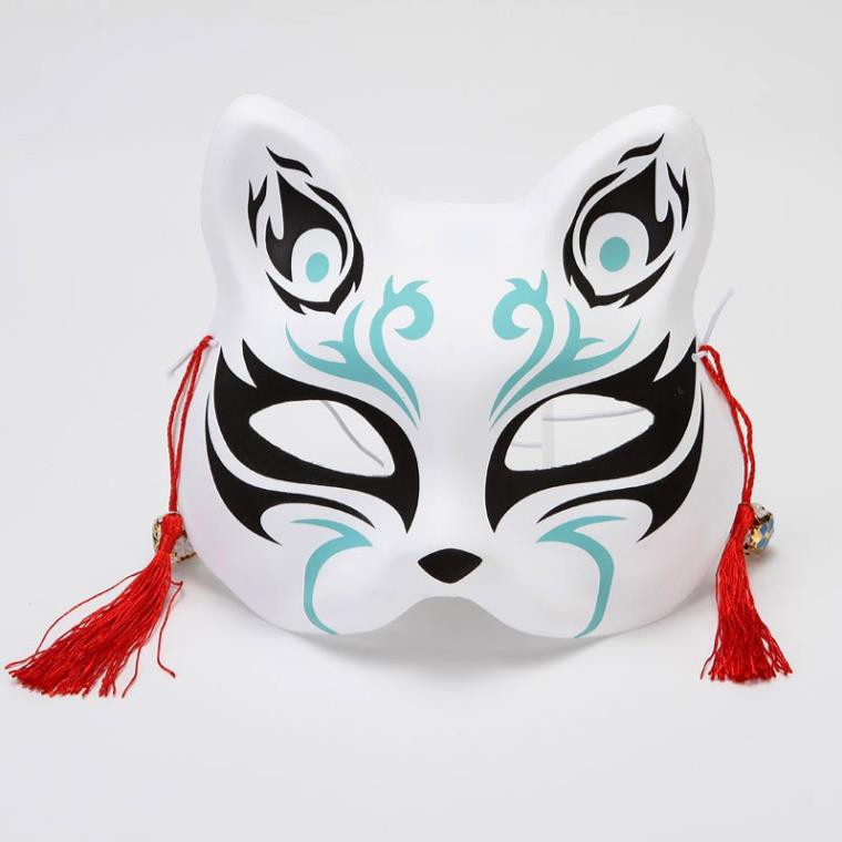Mặt nạ vẽ mèo phong cách hóa trang mask fox cosplay A032