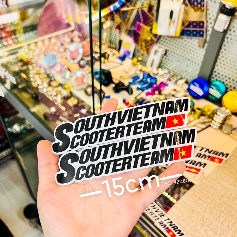 Tem Decal Logo Sticker 15cm In Trong Suốt ✌