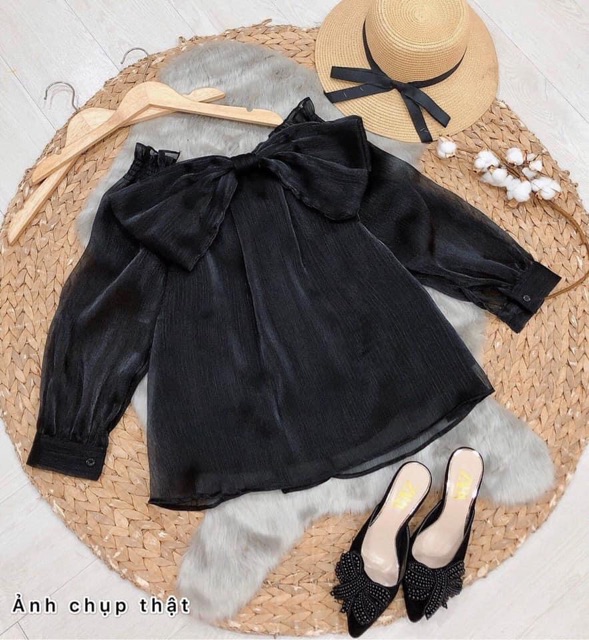 ❤️ ẢNH CHỤP THẬT ÁO BẸT VAI NƠ TO #160k