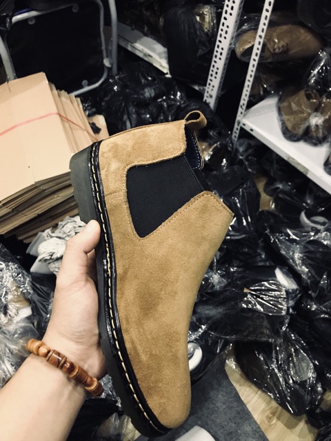 Chealsea Boots cổ thấp da Lộn - Giá đẹp giày ngon