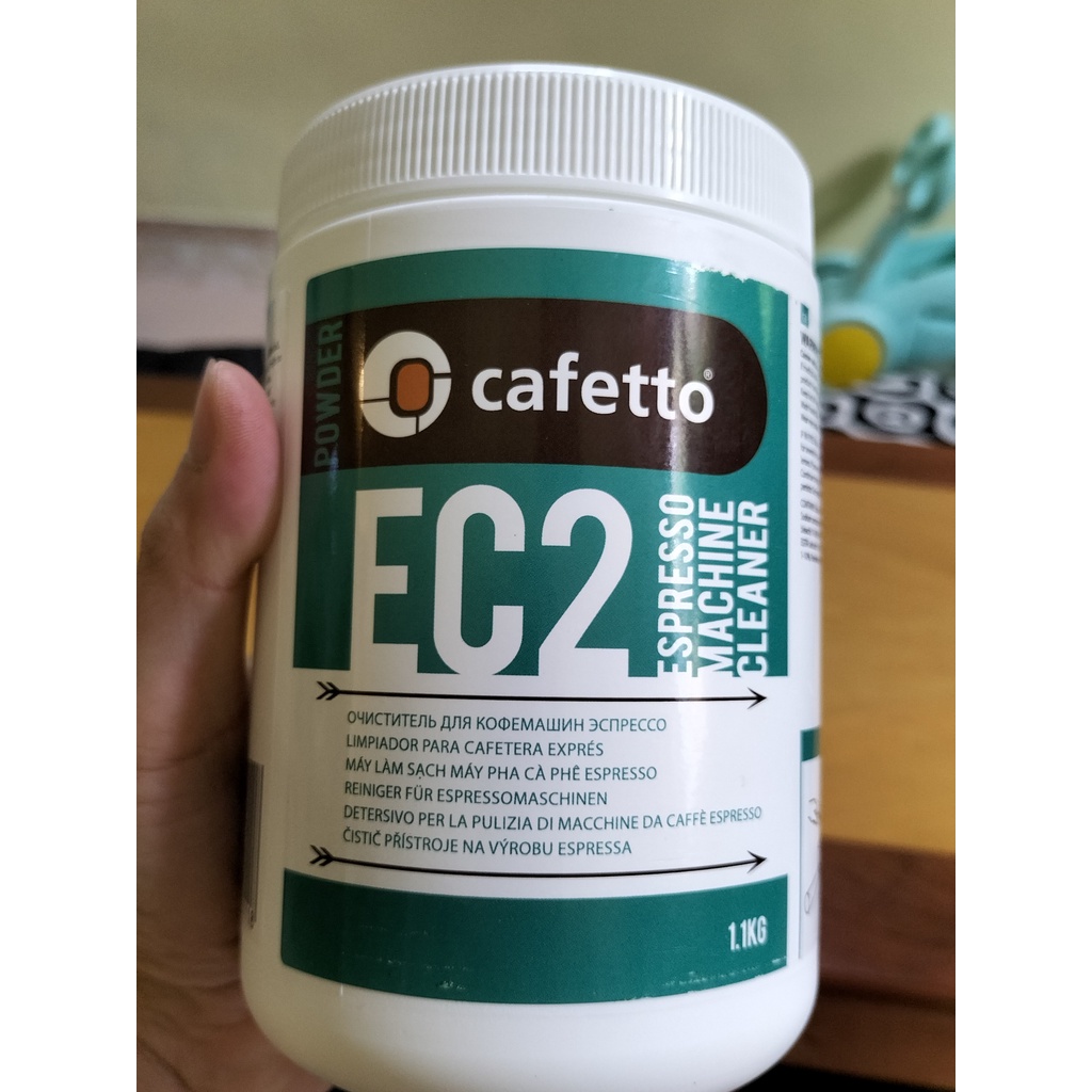 Thuốc vệ sinh Cafetto EC2 dạng bột dùng rửa vòi chiết suất máy pha cà phê espresso khối lượng 1200gram