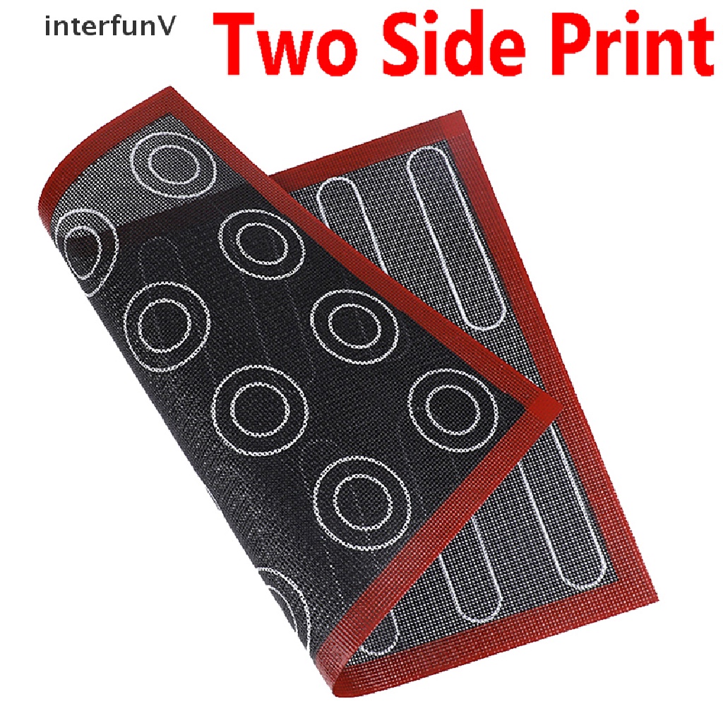 Thảm Nướng Bánh Macaron Bằng Silicon Đục Lỗ Cách Nhiệt Chống Dính 40x30