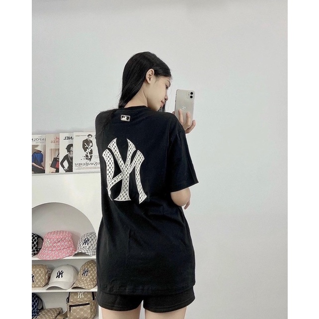 Áo thun cổ tròn MLB thời trang Nam nữ unisex- 100 xuất dư