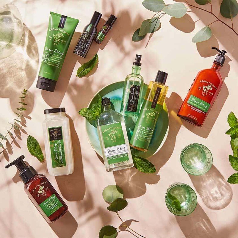 Gel & Cream tắm Bath and Body works dòng aromatheraphy