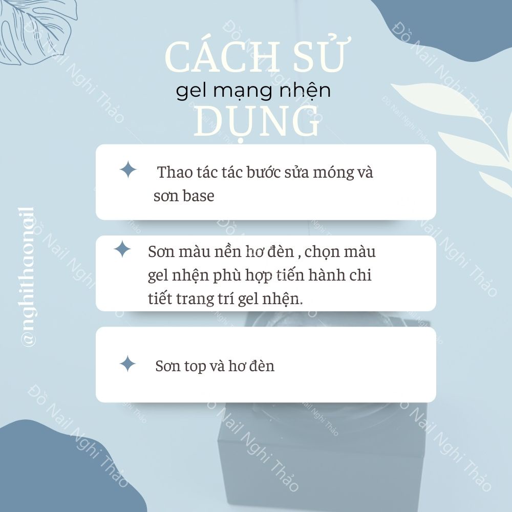 Gel nhện nail , gel mạng nhện Jeliva hũ 8g
