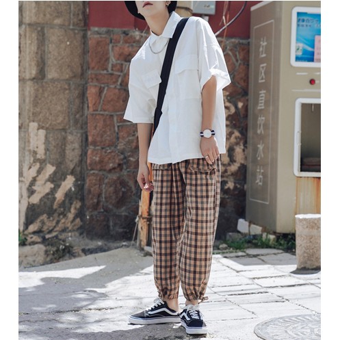 Áo Sơ Mi Trắng Ngắn Tay Unisex Nam Nữ Siêu Hot | BigBuy360 - bigbuy360.vn