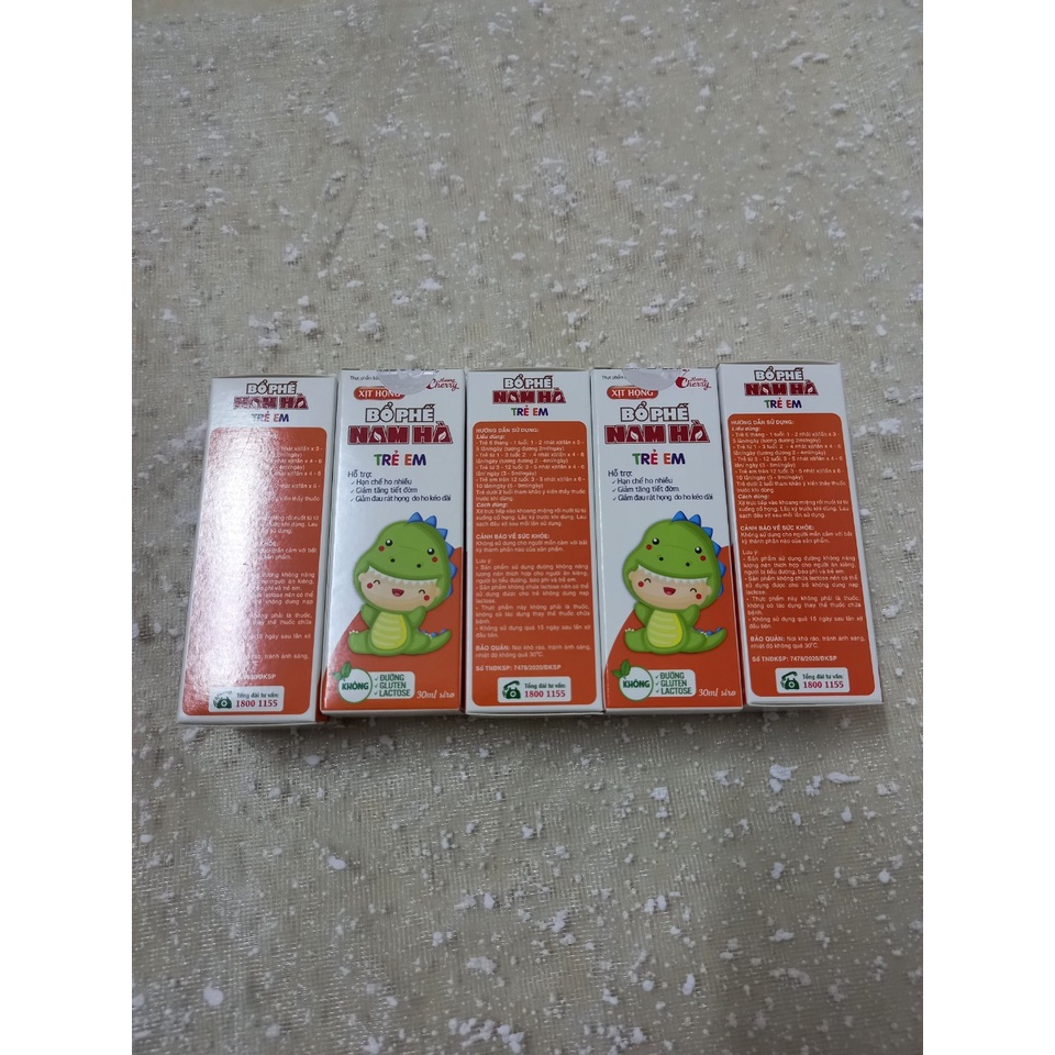 Xịt họng Bổ Phế Nam Hà trẻ em. giảm ho, long đờm, giiamr đau rát họng