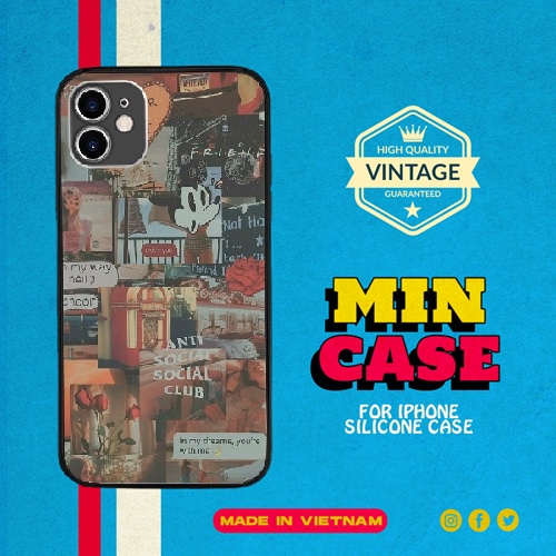 Ốp Lưng Iphone 6 6S Retro 80s Grunge Teen Phone Collage Art Aesthetic MIN CASE cho SAMSUNG A32 PAP20211274