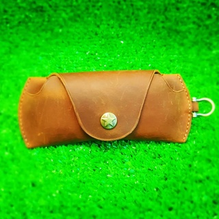 BAO DA ĐỰNG MẮT KÍNH DA BÒ THẬT CÁ TÍNH (NÚT BÓP,NÚT NAM CHÂM) ĐỒ DA HANDMADE
