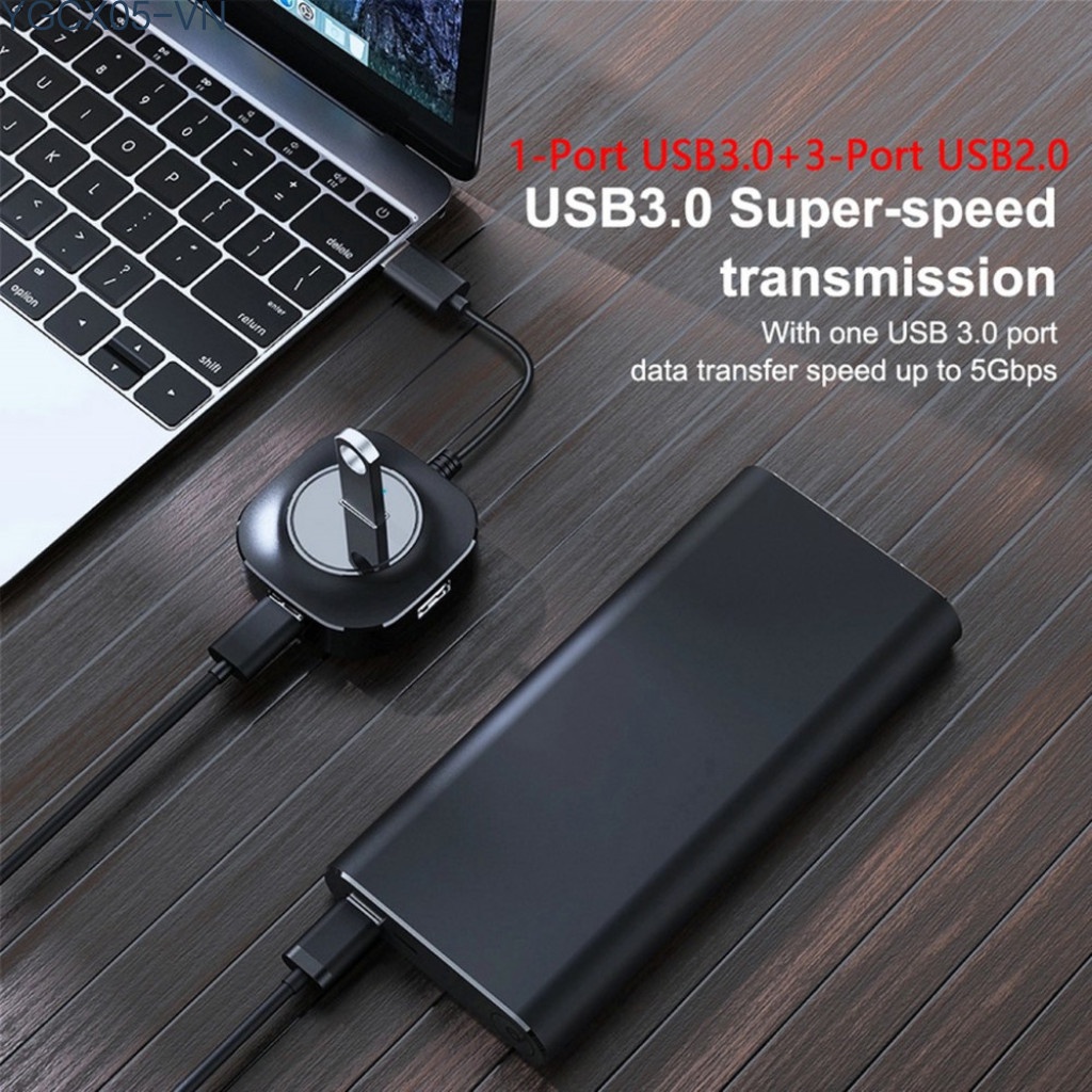 Hub Chia 4 Cổng Usb 3.0 Tốc Độ Cao Cho Máy Tính Laptop | BigBuy360 - bigbuy360.vn