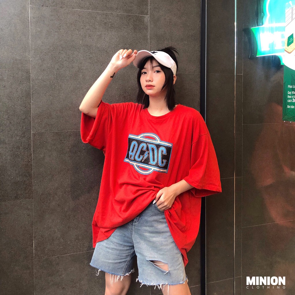 Quần sooc rách ống rộng MINION CLOTHING lưng cạp cao short jeans Unisex nam nữ Ulzzang Streetwear Hàn Quốc chất bò Q6338