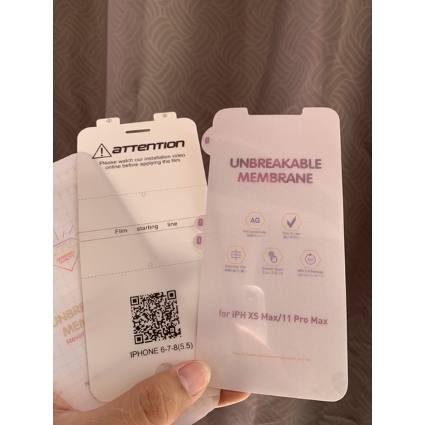 dán PPF MẶT TRƯỚC bóng + nhám full màn hình 6/ 12pr0max