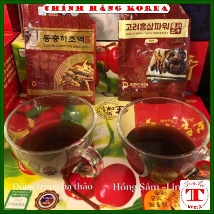 Nước đông trùng hạ thảo hàn quốc, xách 20 gói - Đông trùng hạ thảo Jeong Won tăng đề kháng, mát gan, bổ phổi - tranglinh