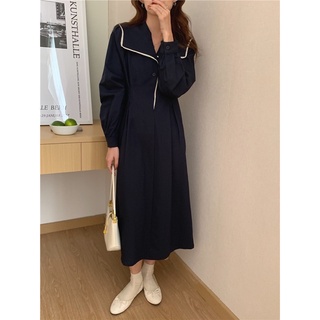 Váy dáng dài cổ bẻ style Hàn Quốc V3